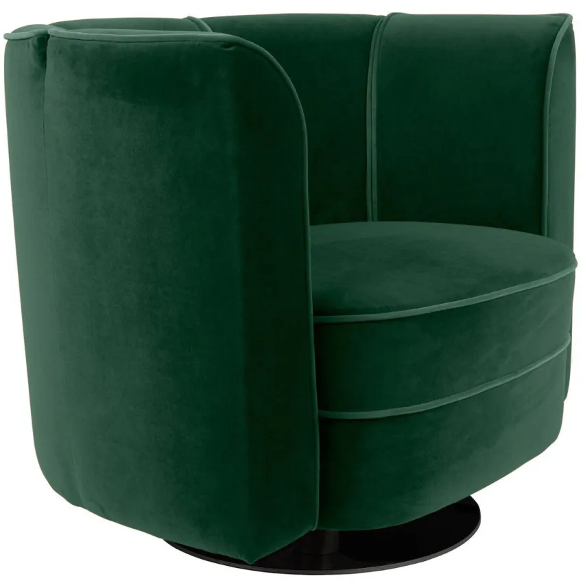 Dutchbone fauteuil Flower donkergroen, foto 6