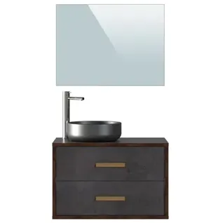 T-bath Badmeubelset Oxido 80cm Cement Grijs