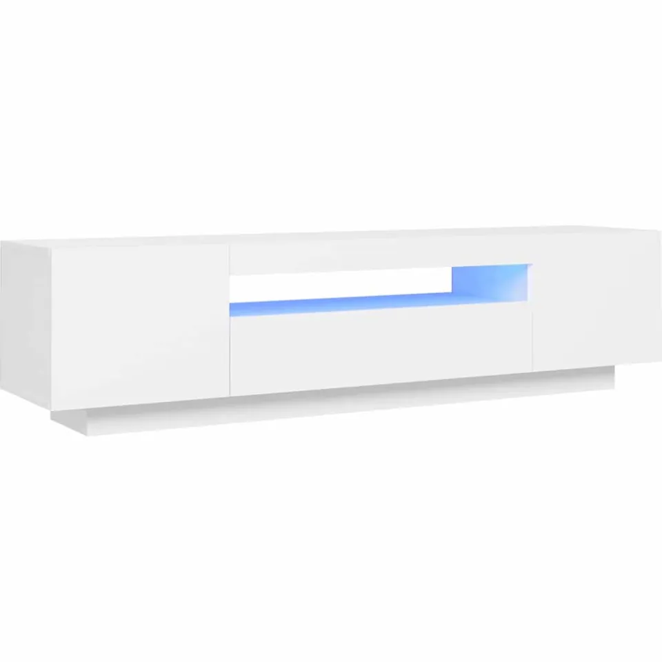 vidaXL Tv-meubel met LED-verlichting 160x35x40 cm wit