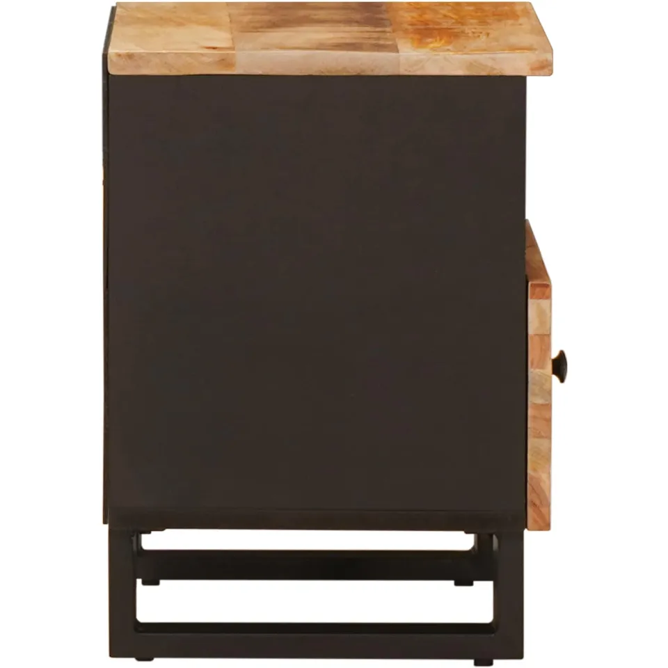 vidaXL Bed kast Bruin 40 x 33 x 46 cm Massief Mango Hout, foto 4