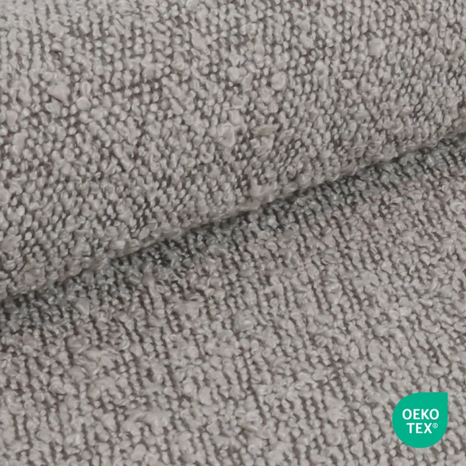 Nolon Niva-Mae draaibare tulp eetkamerstoel bouclé taupe - mat zwart onderstel, foto 5