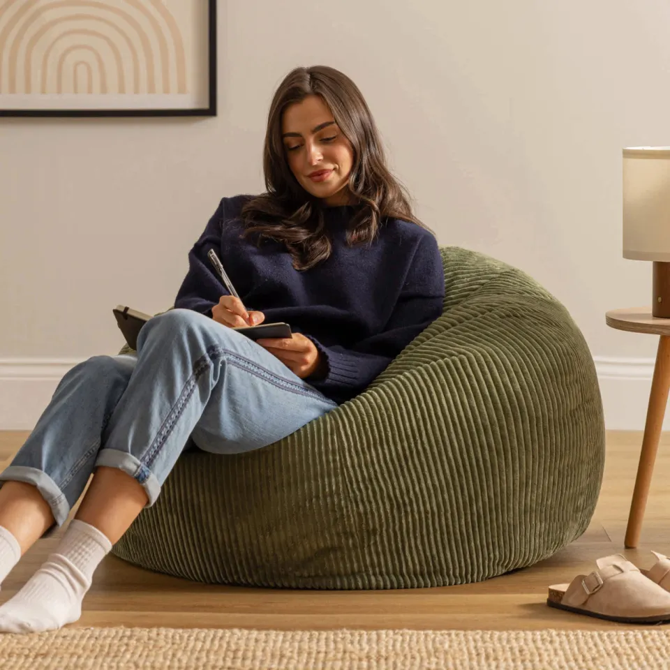 iCON Zitzak Fauteuil Kingston saliegroen, foto 3