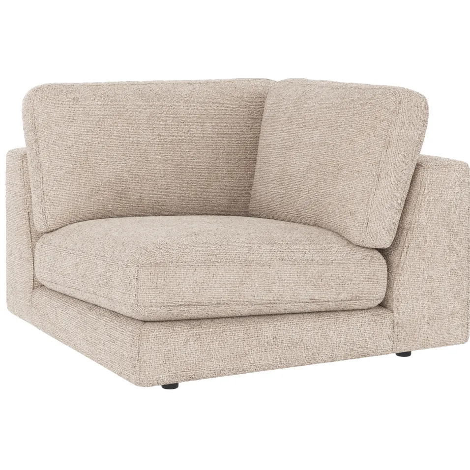Rowico Home Duncan modulair hoekelement lichtgrijs/beige - 103 x 103 cm, foto 3
