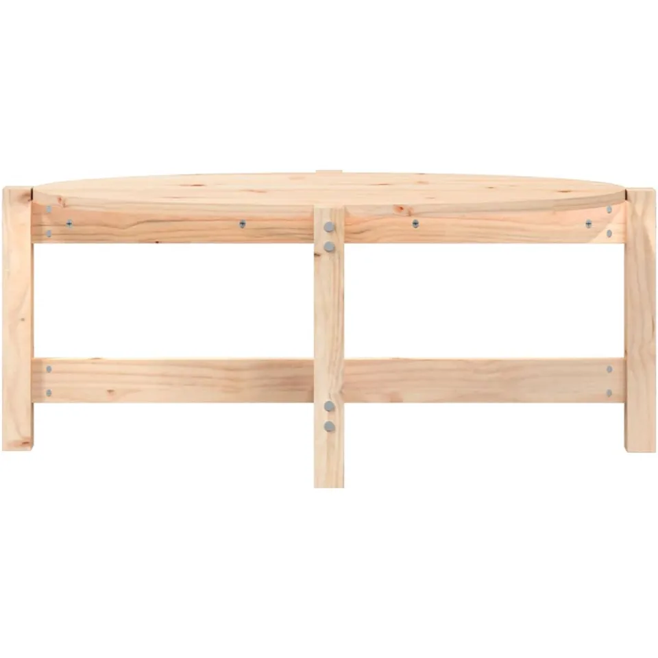 vidaXL Salontafel 87x48x35 cm massief grenenhout bruin, foto 4