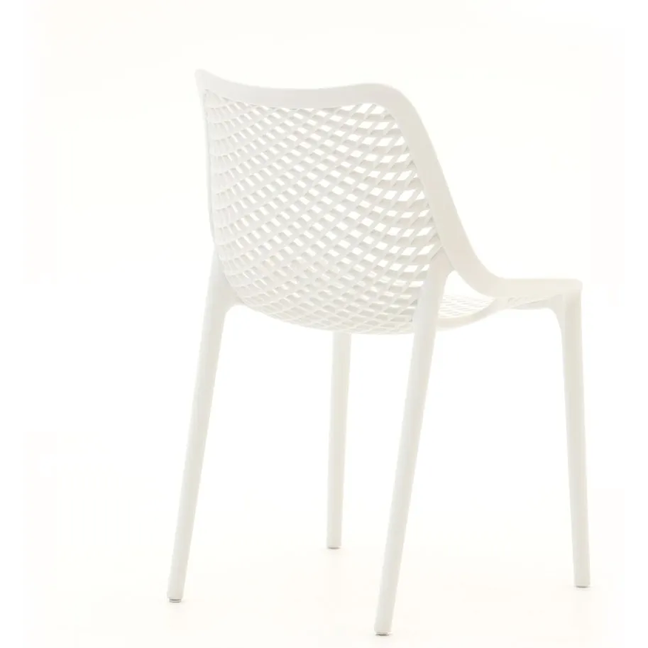 Forza Furniture Forza Ripi dining tuinstoel stapelbaar wit, foto 4