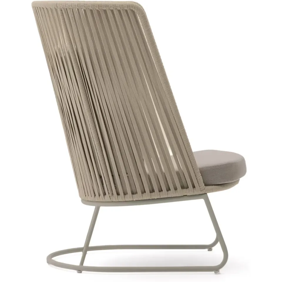 Kave Home Saconca fauteuil hoge rug beige, foto 4