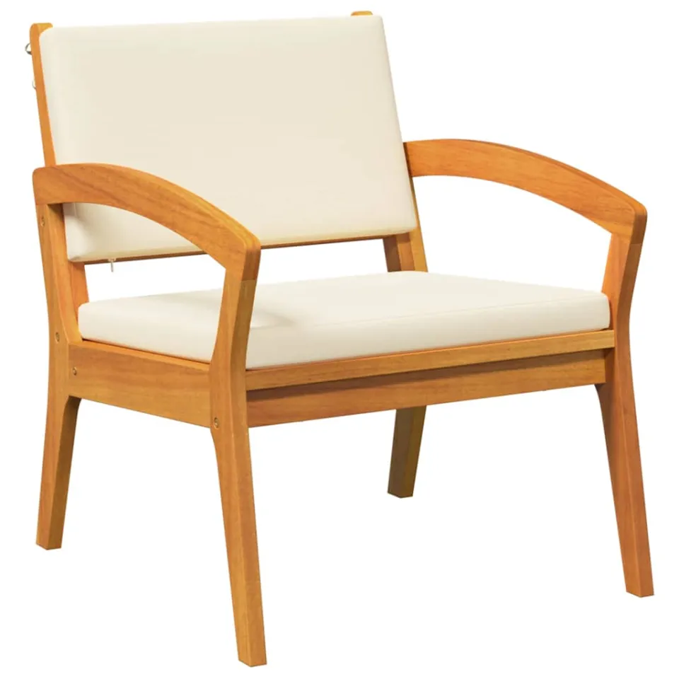 vidaXL Tuinstoel 2 st Olie naturel Massief Acaciahout, foto 3