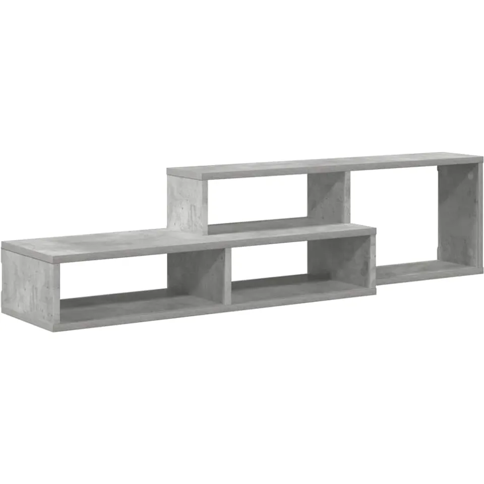 vidaXL TV-stand 120x25x28,5cm Bewerkt hout grijs, foto 3
