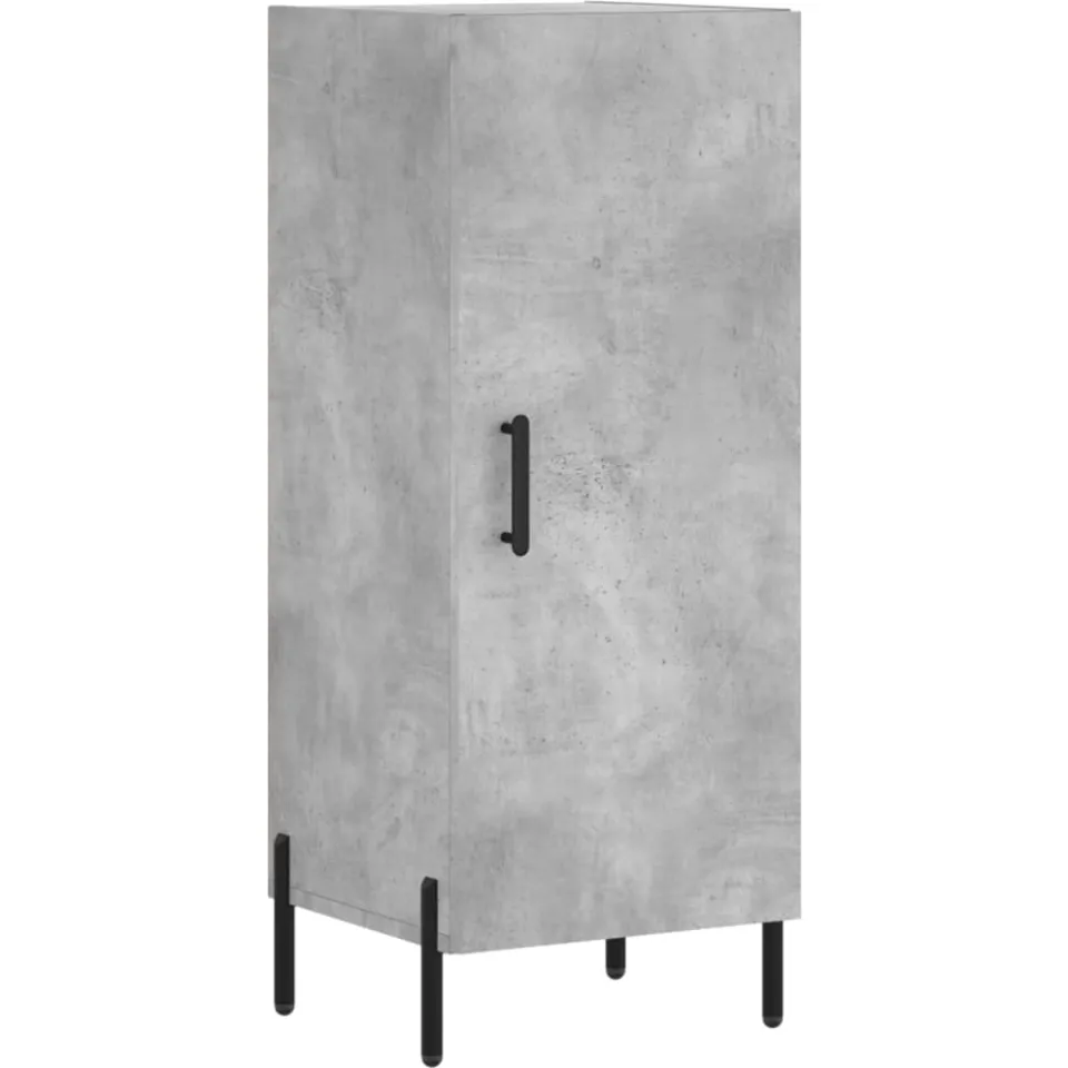 vidaXL Dressoir 34,5x34x90 cm bewerkt hout betongrijs grijs, foto 3