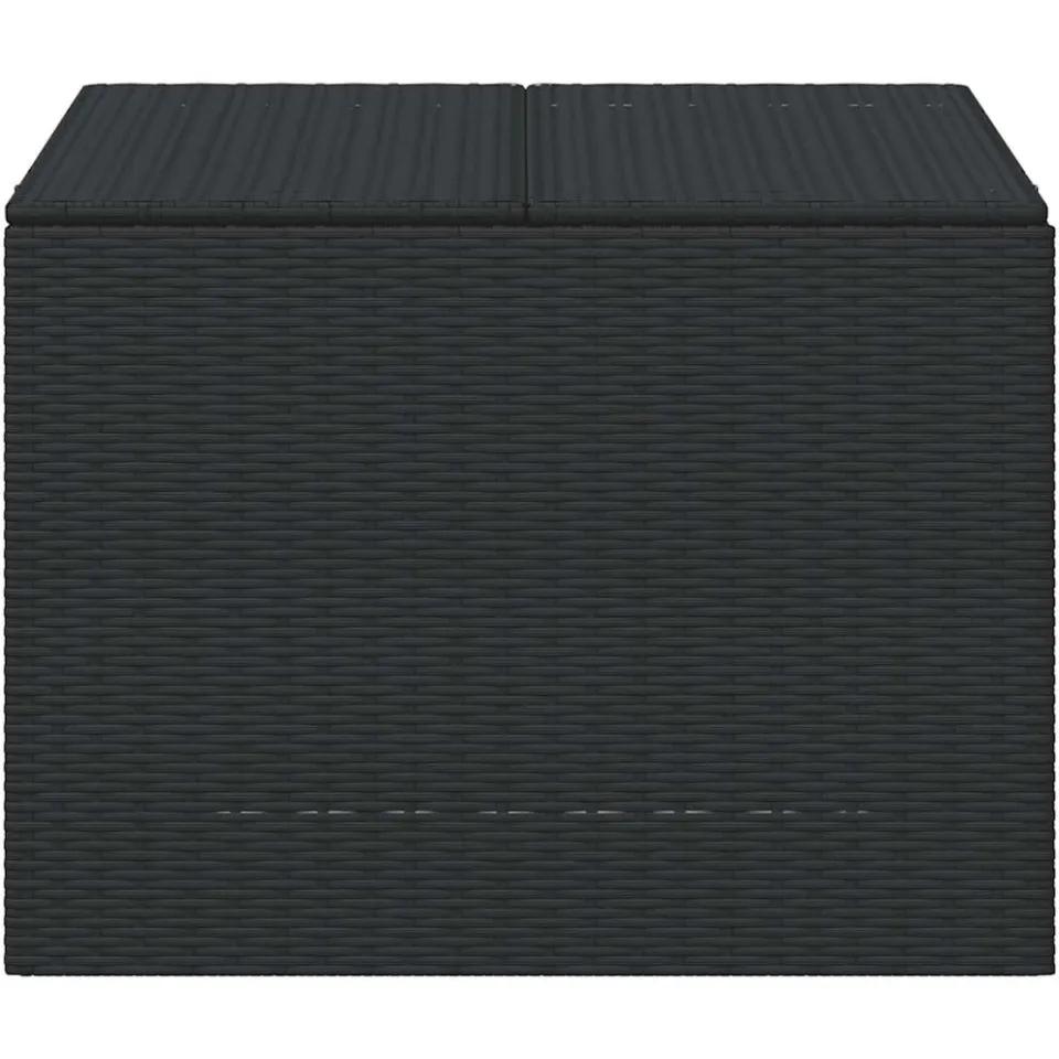 vidaXL Tuinbox 291 L poly rattan zwart, foto 4