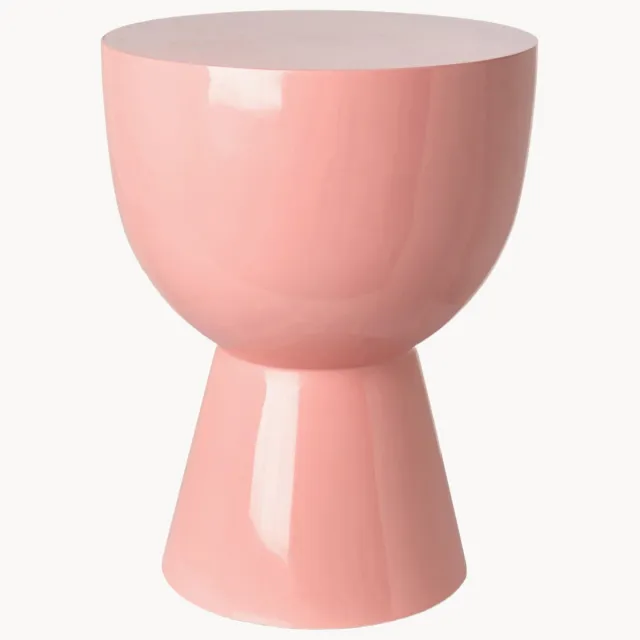POLSPOTTEN Ronde bijzettafel Tam Tam Roze