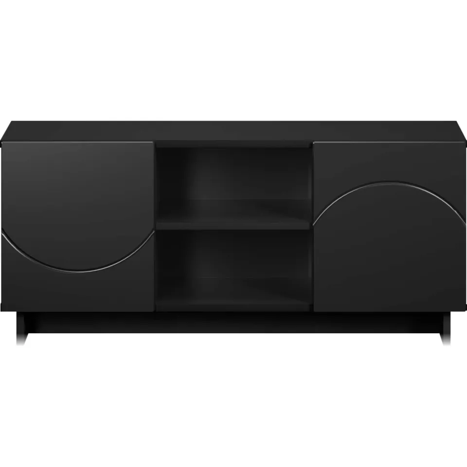 vidaXL TV-standaard 90 x 34,5 x 40 cm Zwart Bewerkt hout, foto 4