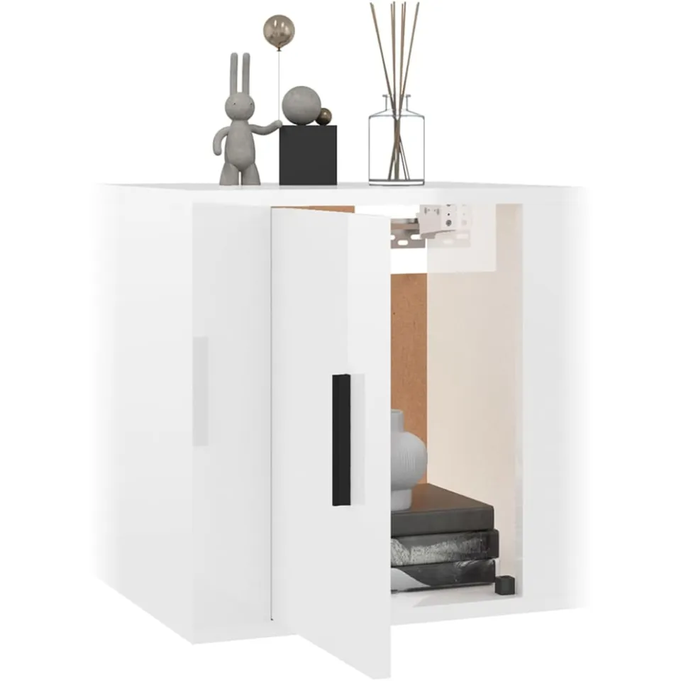 vidaXL Tv-wandmeubels 2 st 40x34,5x40 cm hoogglans wit, foto 3