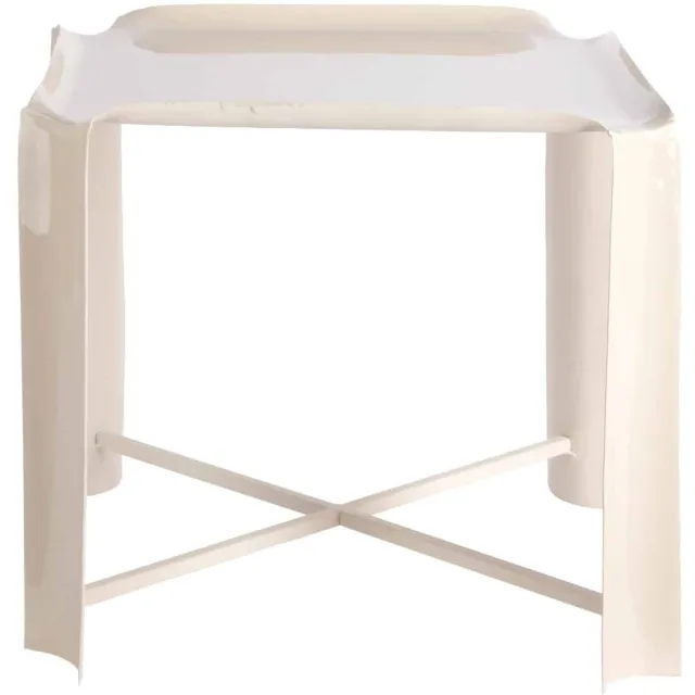 Leitmotiv Bijzettafel Cadiz - Gebroken wit - 41x41x41cm - Scandinavisch