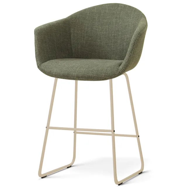Nolon Nino-Otis barkruk forestgroen - beige onderstel - 65 cm