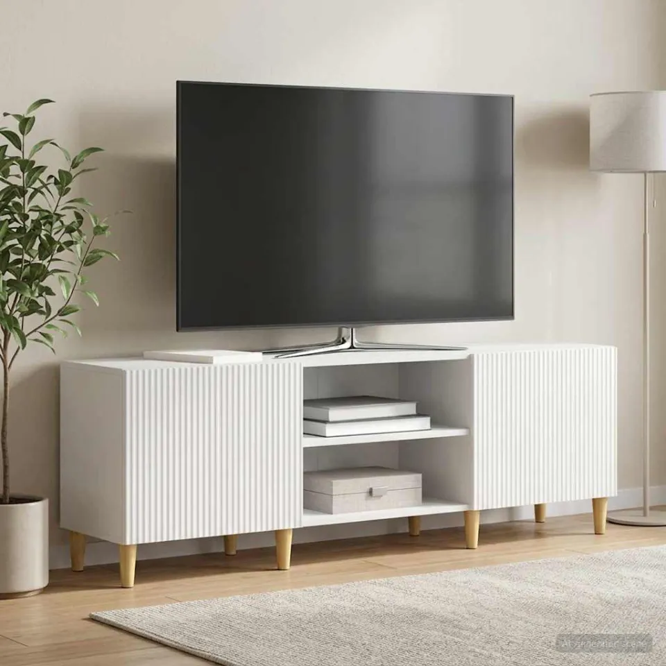vidaXL TV-kast Wit 150 x 31 x 50 cm Bewerkt hout, foto 4