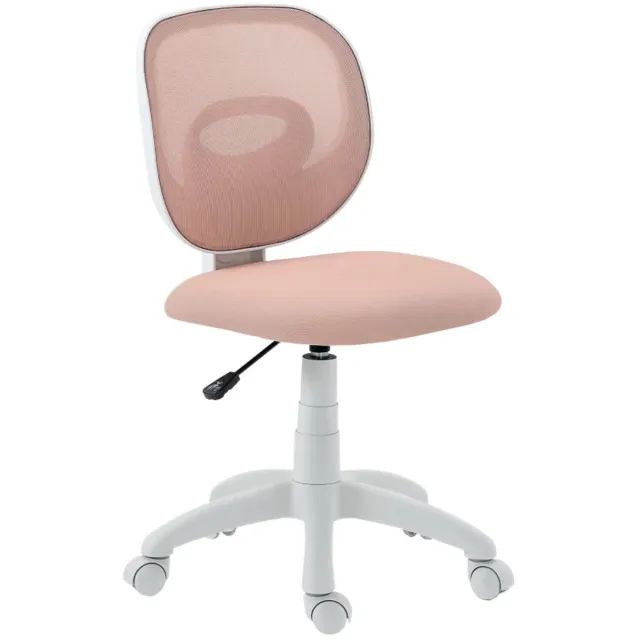 ZYLARO Ergonomische Bureaustoel met C-vormige Rugleuning - Draaistoel - In Hoogte Verstelbaar - 360° Draaibaar - Kantoorstoel - Gamestoel - Volwassenen Stoel - Computerstoel - Roze