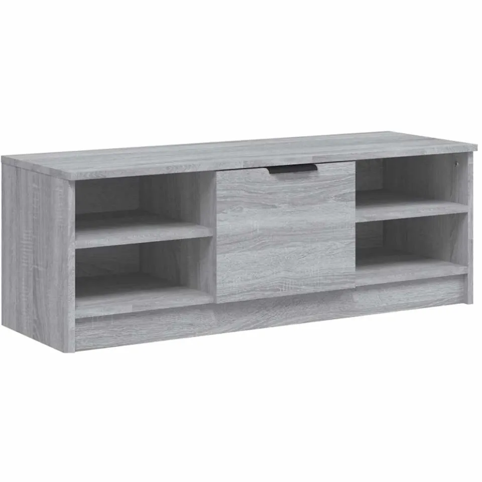 vidaXL Tv-meubel 102x35,5x36,5 cm bewerkt hout grijs sonoma eikenkleur