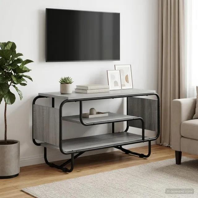 vidaXL TV-standaard 80 x 36 x 45 cm Grijs Sonoma, foto 2
