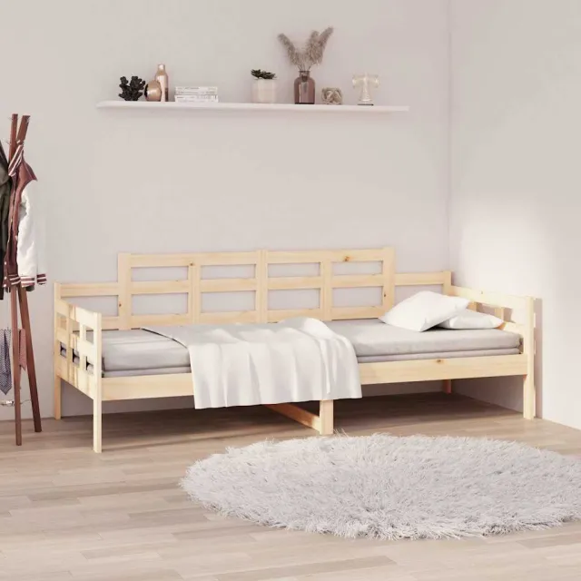 vidaXL Slaapbank 90x200 cm massief grenenhout Bruin