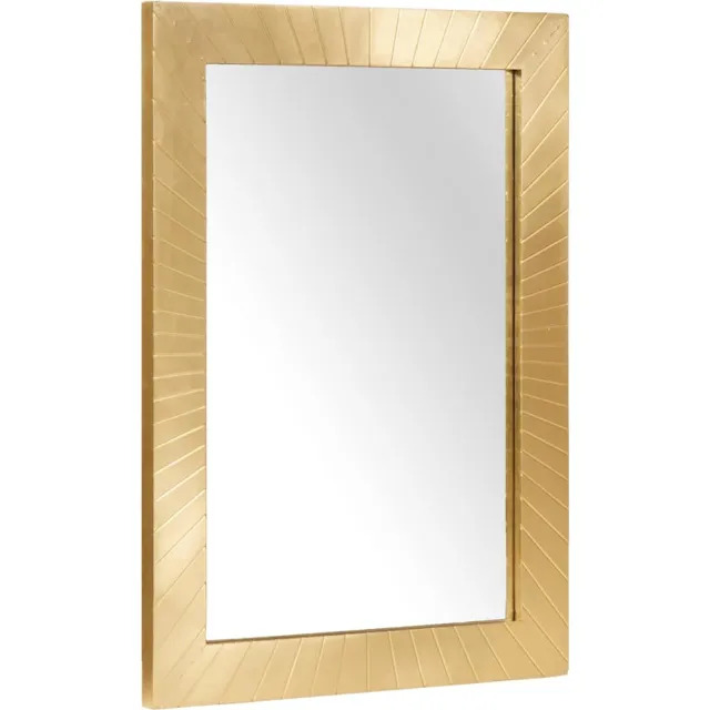 vidaXL Badkamer Spiegel Wandgemonteerd Goud 50 x 2,5 x 70 cm, foto 2