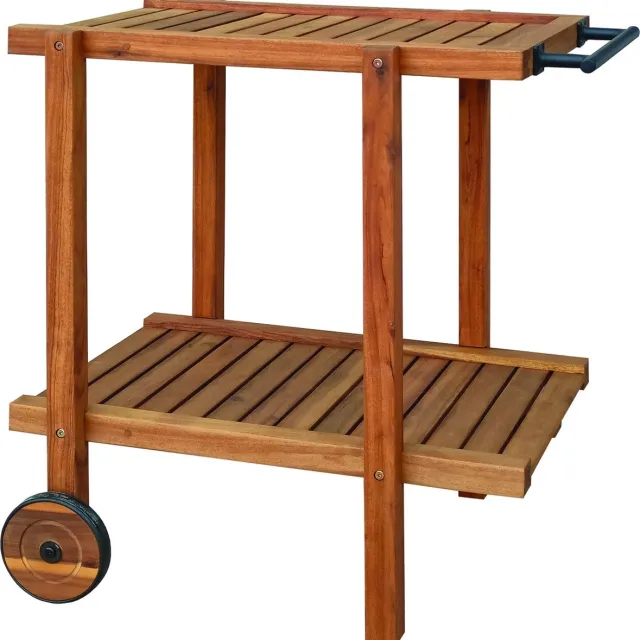 SenS-Line Toby Tuin Trolley - 76x50x77 - Acacia FSC 100% Naturel