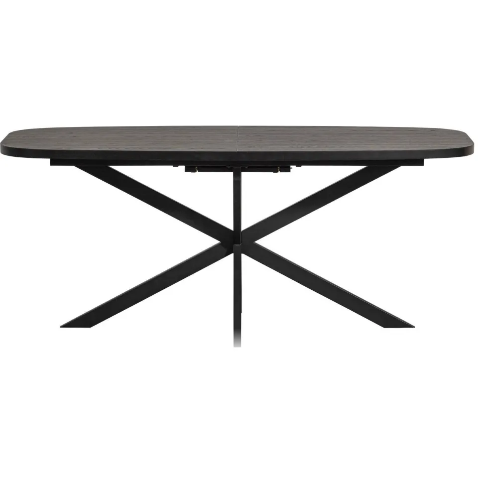 WOOOD Arros Eettafel Uitschuifbaar - Zwart - 75x180/220x90, foto 2