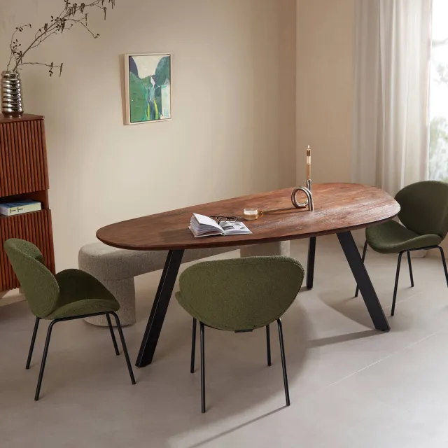 NOUS Living eetkamertafel Arya walnoot, foto 2