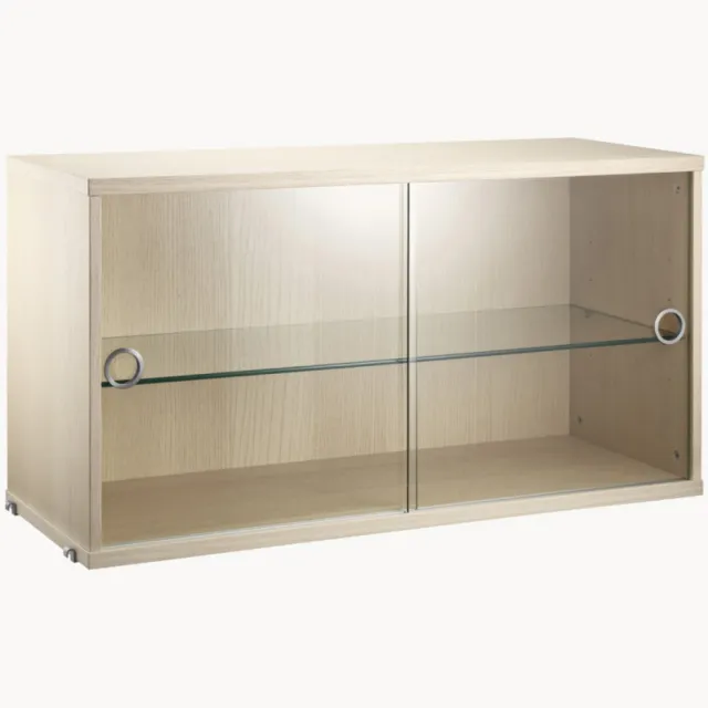 String Furniture Displaykast String System met draaideuren van glas Transparant