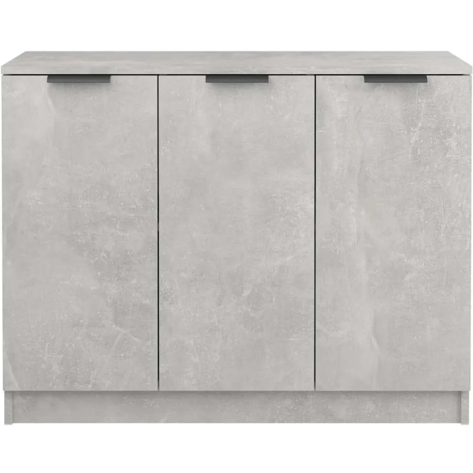 vidaXL Dressoir 90,5x30x70 cm bewerkt hout betongrijs grijs, foto 4
