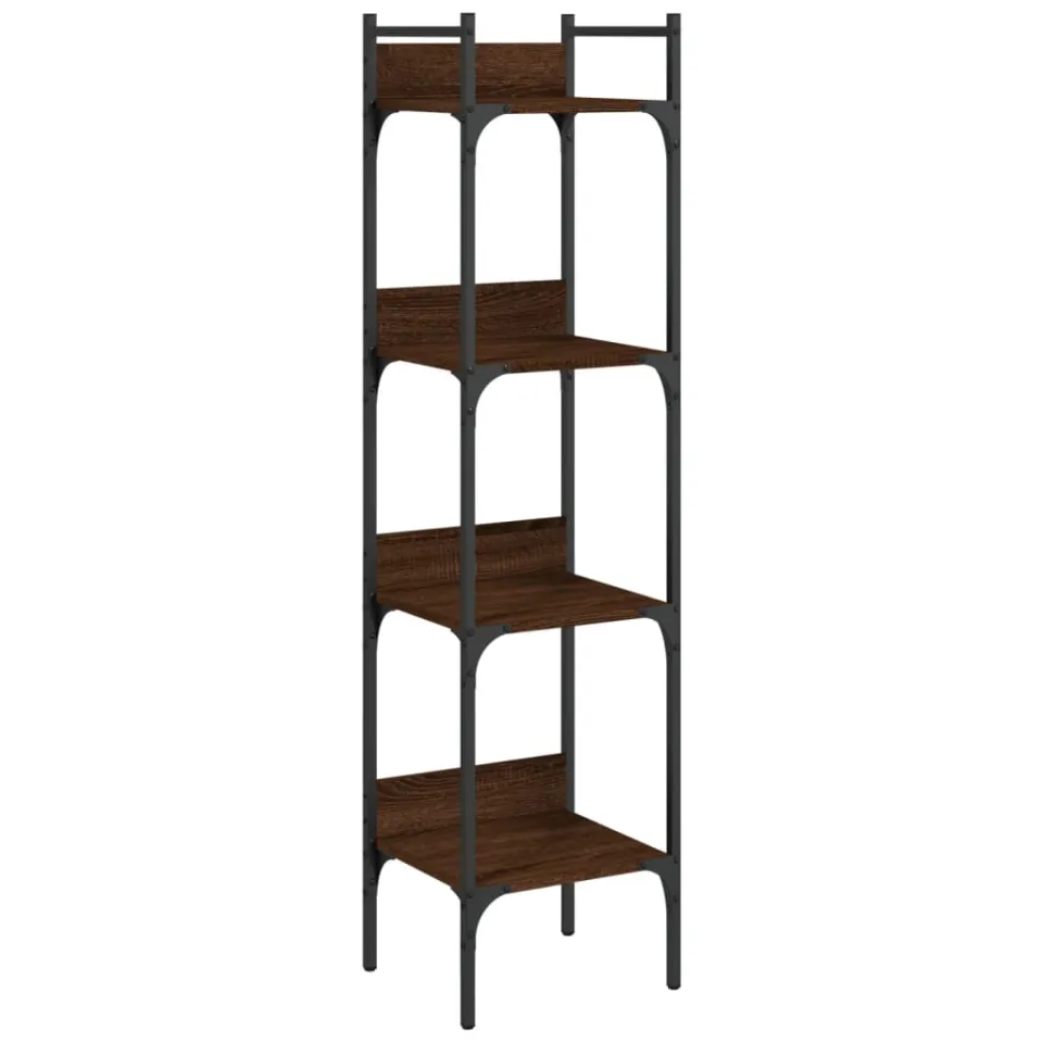 vidaXL Bookshelf 4-laags Tall Brown Oak Bruin