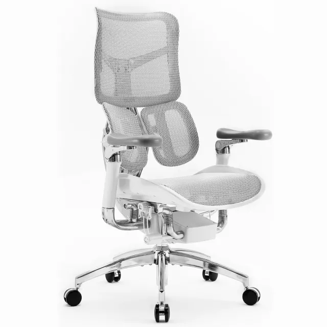 Sihoo Doro S300 Ergonomische Bureaustoel/Gamingstoel - Dubbele Dynamische Lendensteun - 6D-Gecoördineerde Armleuningen - Verstelbare Grote Zitkuss & Rugleuning - 150kg Draagvermogen - Kantoor/Thuis/Gaming - Wit Wit - geüpgraded