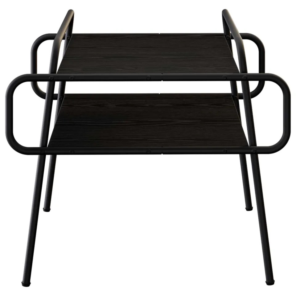vidaXL Salontafel Zwart eiken 50 x 50 x 51 cm Bewerkt hout, foto 3