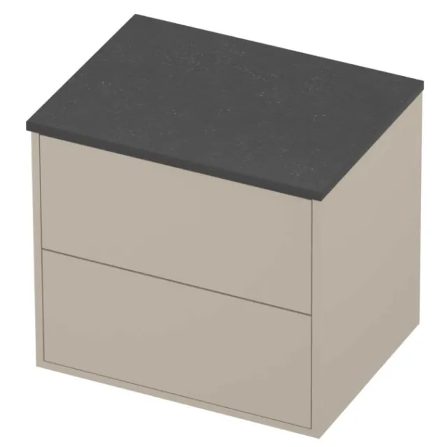 Proline Deck Badmeubelset Hardsteen Voor Grepen Symmetrisch 60x46x54 cm Blue Stone Soft Linen Beige