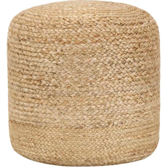 vidaXL Poef handgemaakt 40x45 cm jute bruin
