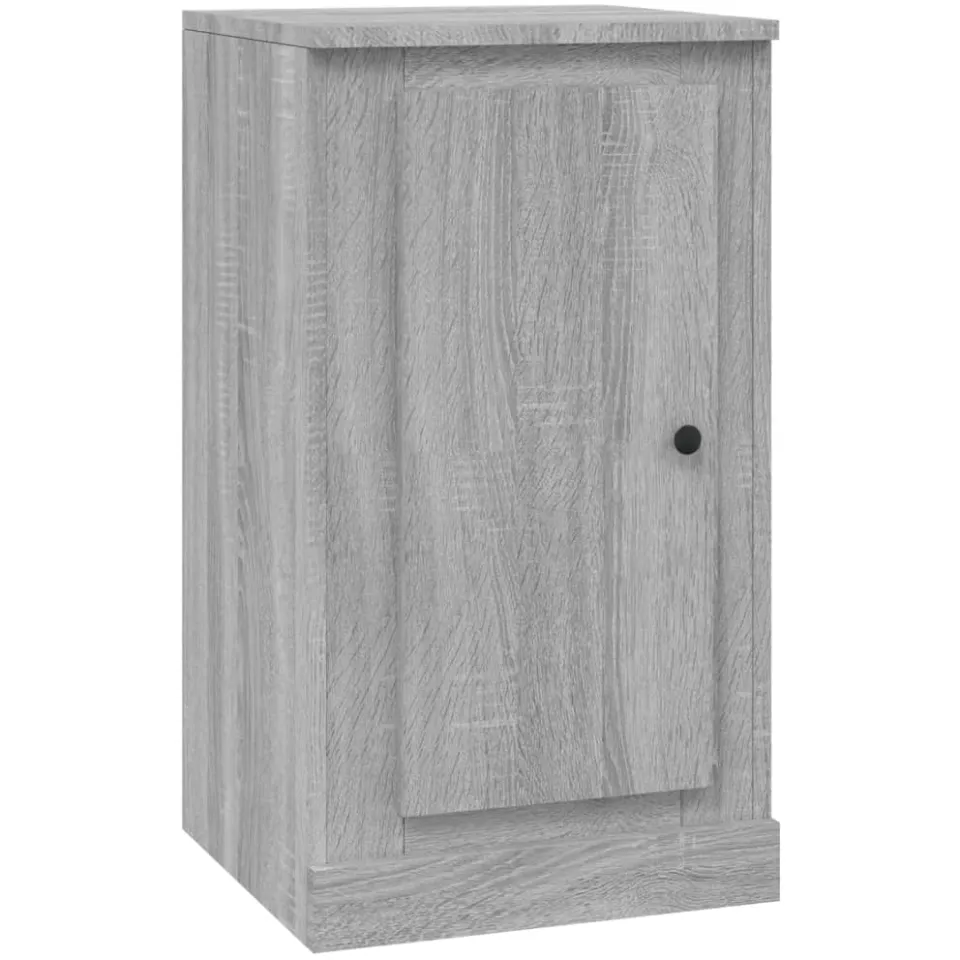 vidaXL Dressoir 37,5x35,5x67,5 cm bewerkt hout grijs sonoma eikenkleur