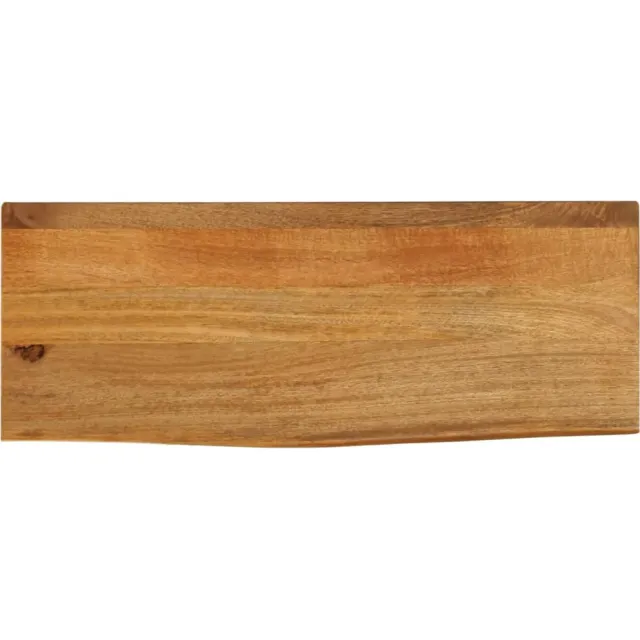 vidaXL Tafelblad met natuurlijke rand 90x40x2,5 cm massief mangohout Bruin