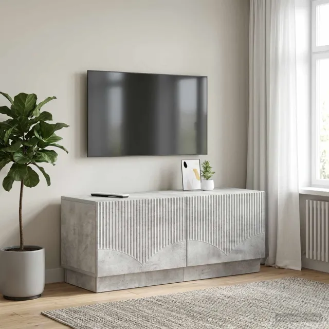 vidaXL Tv-meubel Betongrijs Bewerkt hout