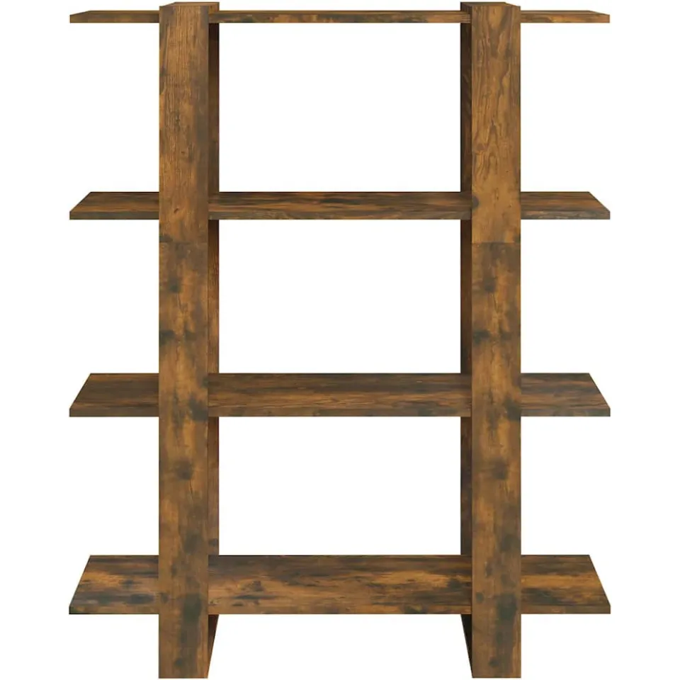 vidaXL Boekenkast/kamerscherm 100x30x123,5 cm gerookt eikenkleurig, foto 4