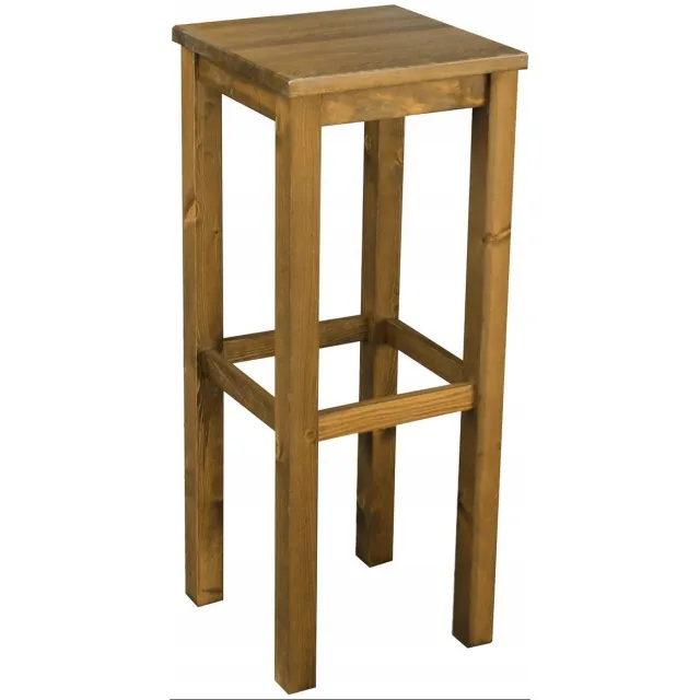 Metdrew Houten barkruk 80 cm, eiken rustiek, modern design