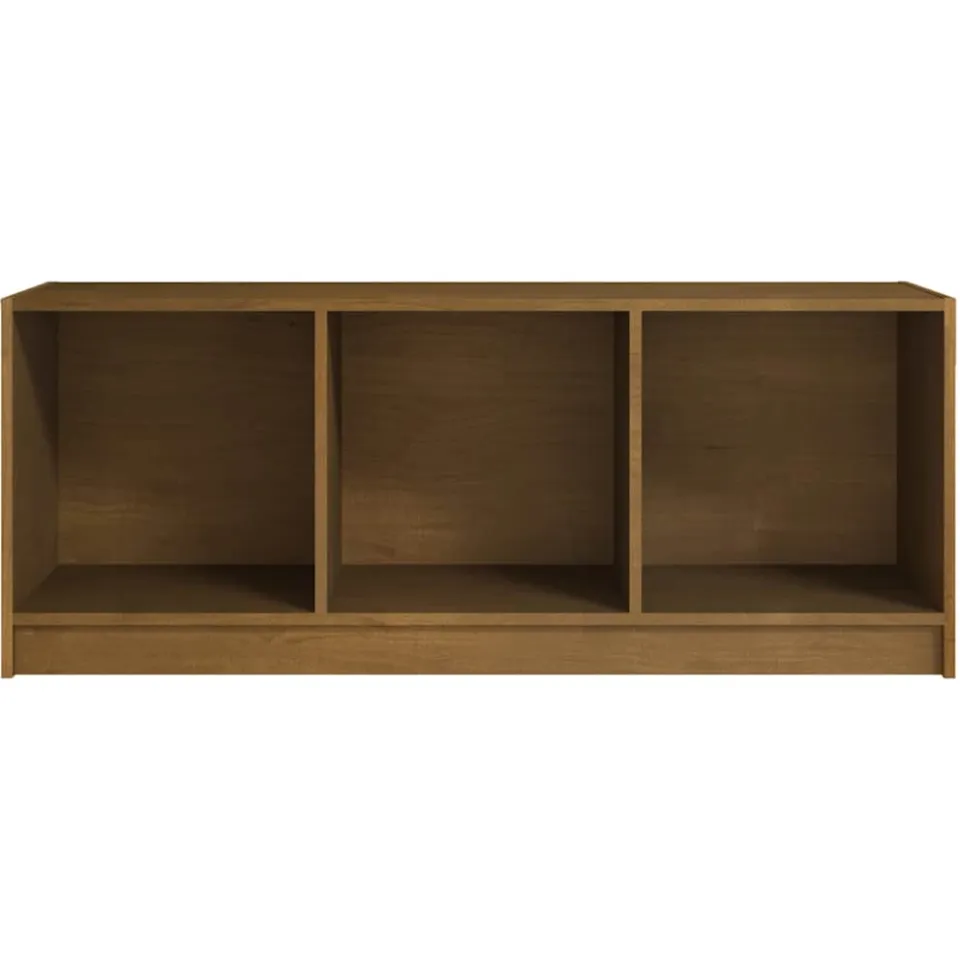 vidaXL Tv-meubel 104x33x41 cm massief grenenhout honingbruin bruin, foto 4