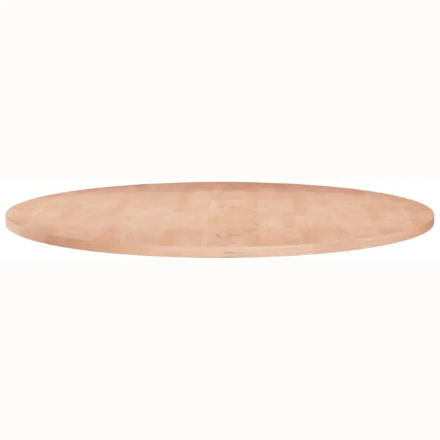 vidaXL Tafelblad rond Ø80x1,5 cm onbehandeld massief eikenhout Bruin