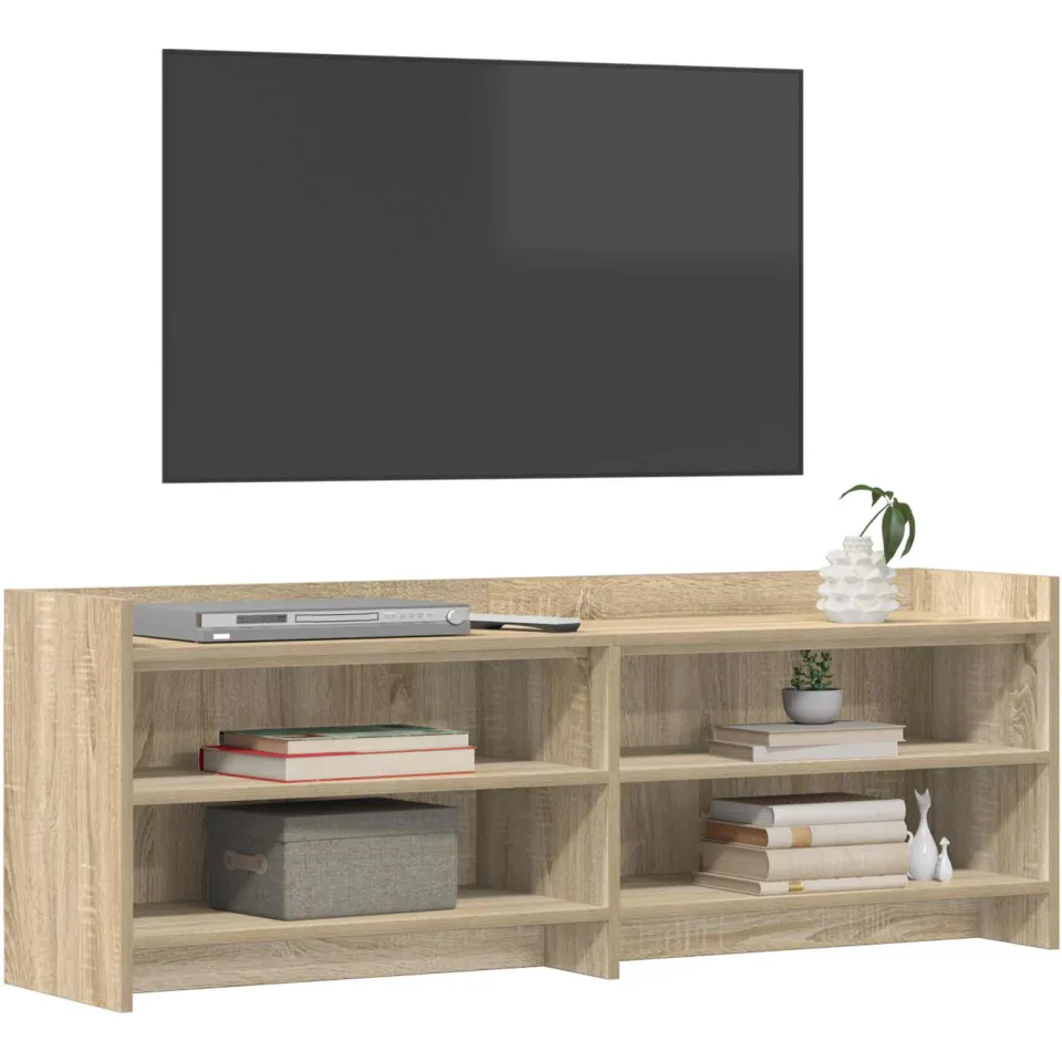 vidaXL TV-kast 130 x 33 x 47 cm Sonoma Eiken, foto 3