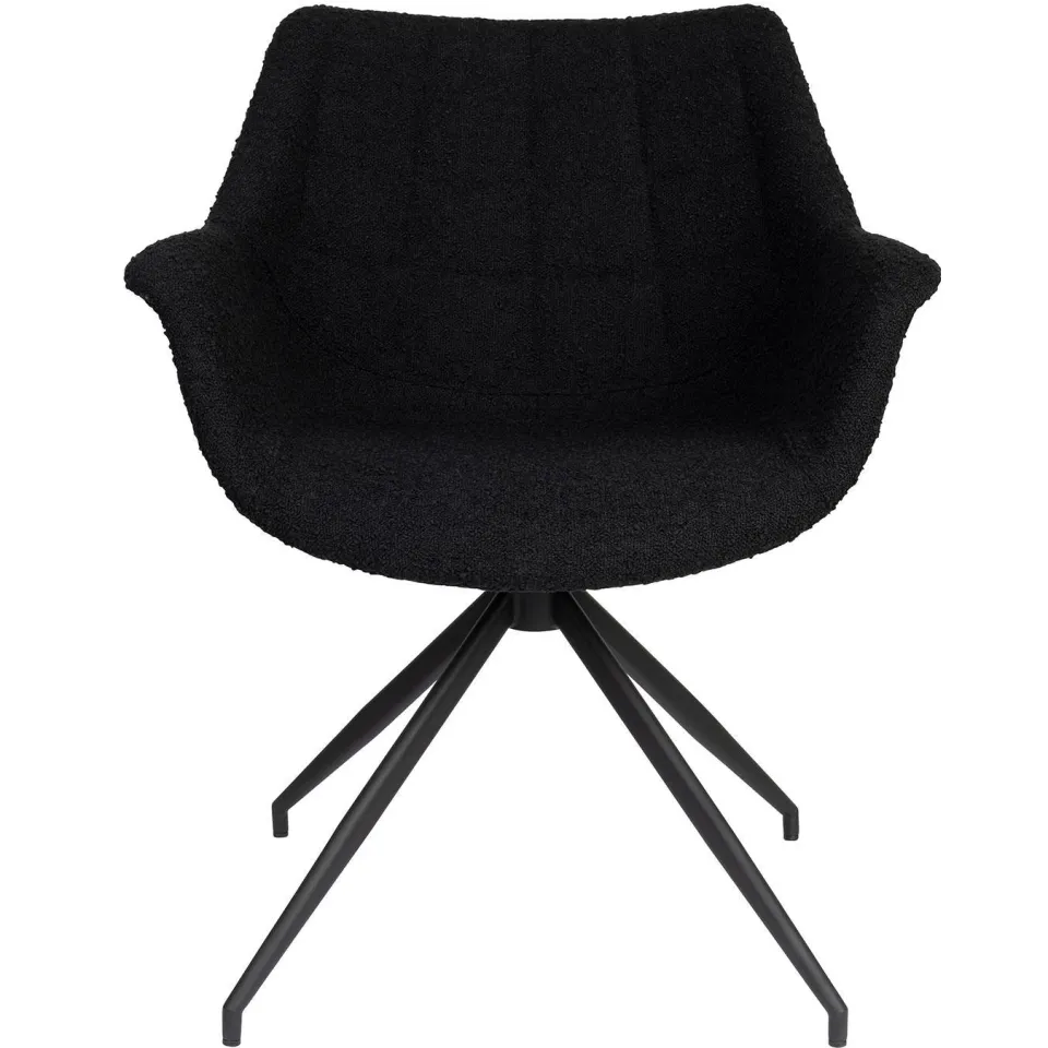 Zuiver Doulton draaifauteuil zwart, foto 3