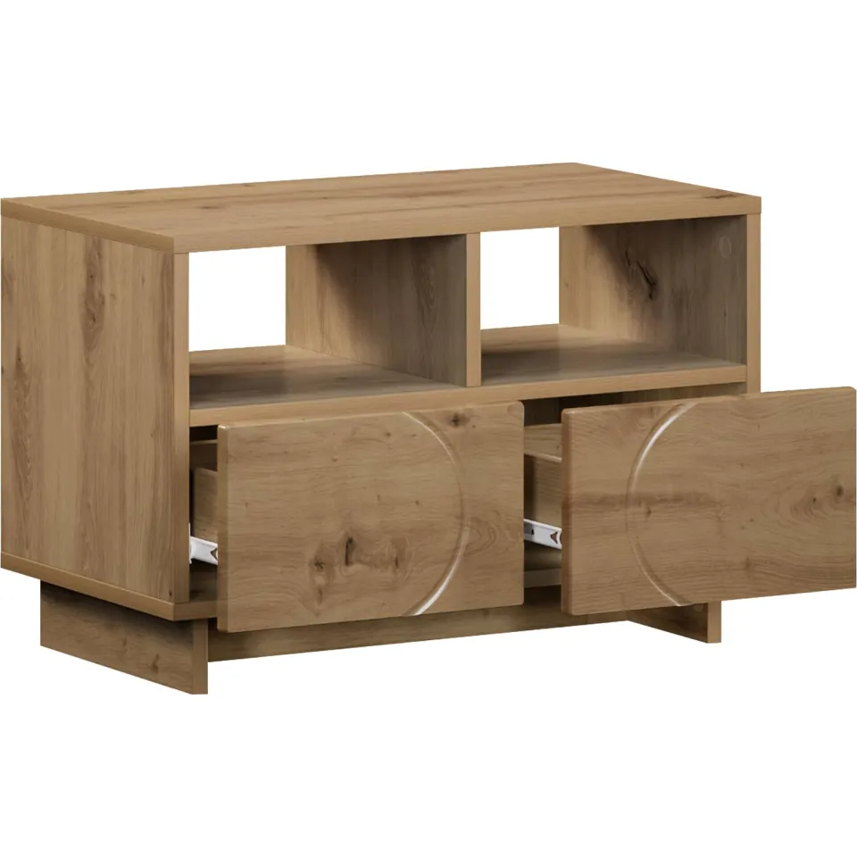vidaXL TV-standaard 60 x 34.5 x 40 cm Artisanaal eiken Bewerkt hout Bruin