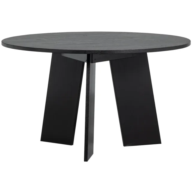 WOOOD Fries Eettafel - Eiken - Blacknight - 75x129x129