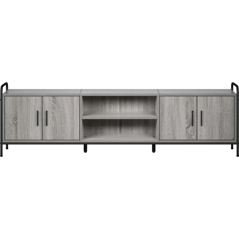 vidaXL Tv-meubel 167,5 x 33 x 50 cm Grijs Sonoma Bewerkt hout, foto 4