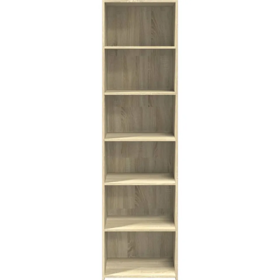 vidaXL Hoge kast 50x41x185 cm bewerkt hout sonoma eikenkleurig Bruin
