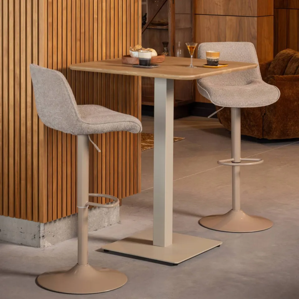 WOOOD Marten barstoel beige, foto 3
