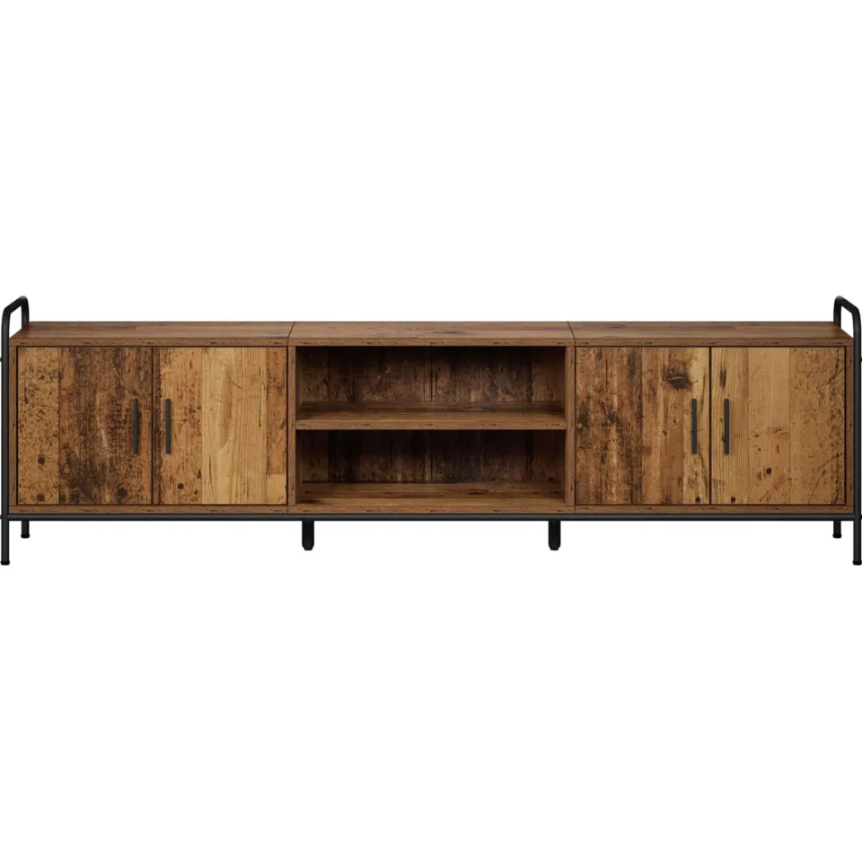 vidaXL Tv-meubel 167,5 x 33 x 50 cm Oud hout Bewerkt hout bruin, foto 4